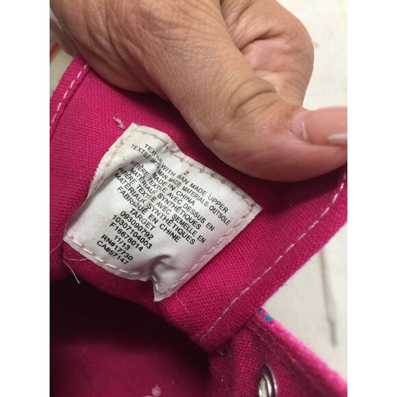 Girl's Circo Pink Peace Sign High-top Shoes (Size 2) - Picture 10 of 11